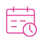 pink calendar icon to remind you to schedule an appointment