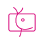 pink icon showing a mammogram screening